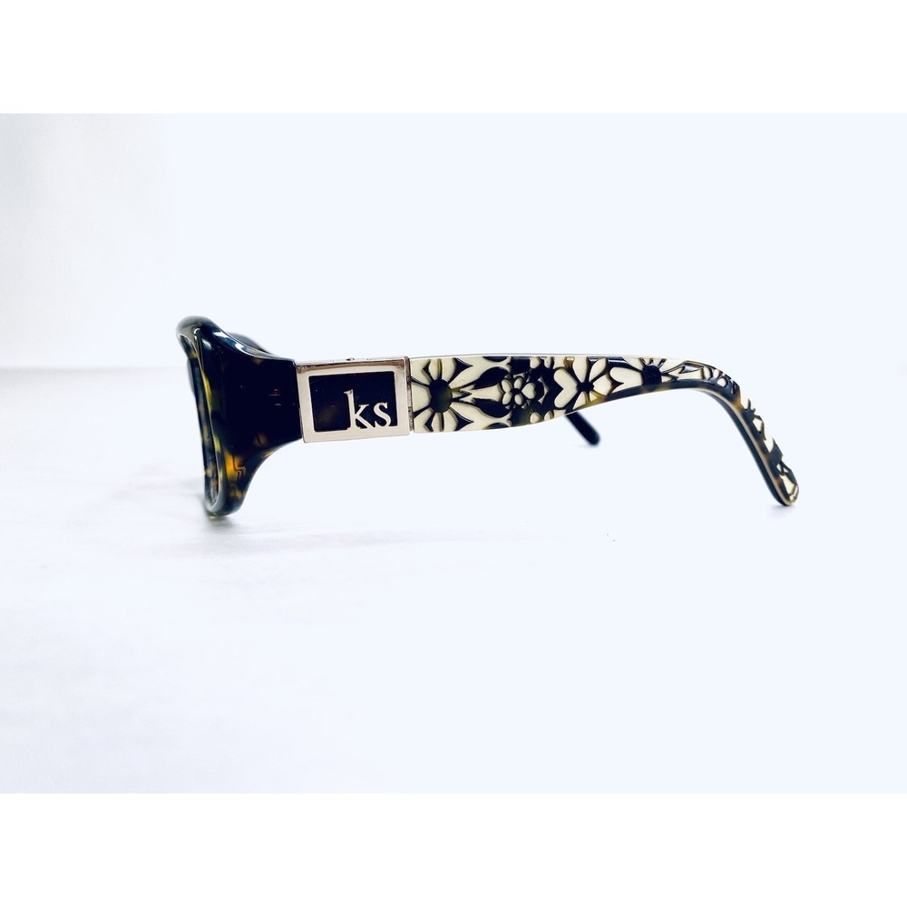 VTG Kate Spade Brown Tortoise Rectangular Eyeglasses Floral Marli/S 56 17 125 - Picture 3 of 11